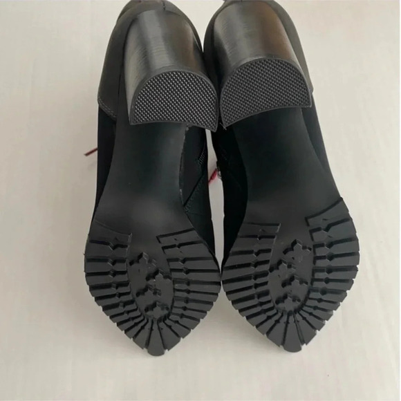 New Steve Madden Karey Black Multi Lightweight Lace Up Mid Heel Booties size 8 - Picture 12 of 13